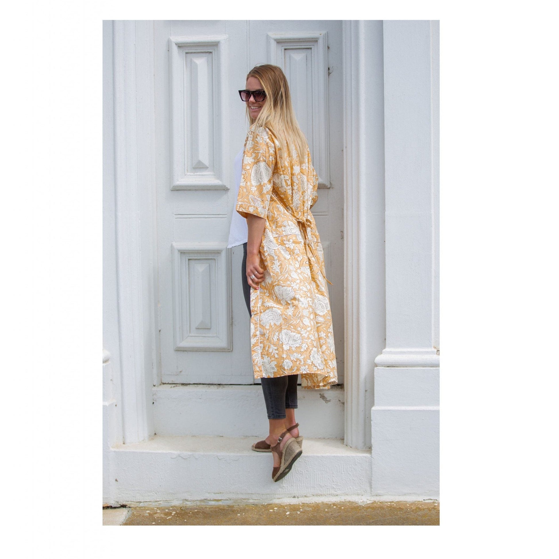 'Dainty Days' Kimono' 100% Cotton Bathrobe