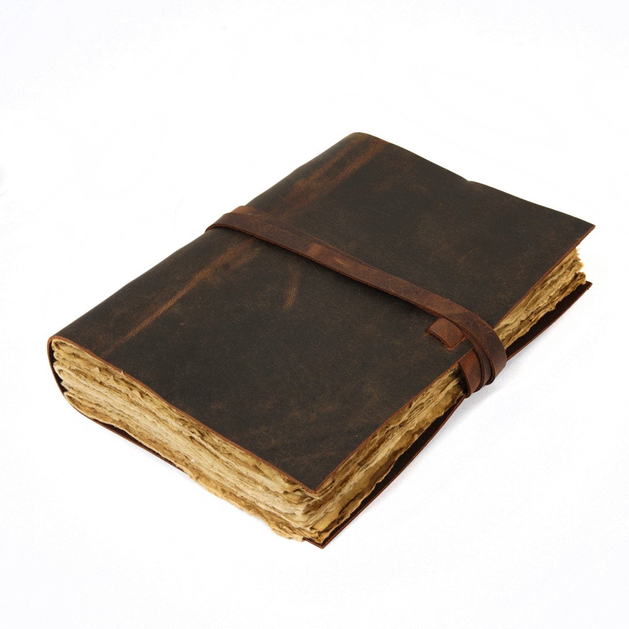 Antique Traveller's Vintage Leather Journal Book - A4 size
